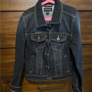 New Look Dark Blue Jean Jacket Tailored Fit